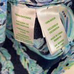 Lilly Pulitzer  Madia Tunic Dress High Tide Navy Scuba Doo White Green‎ Size XXS Photo 13