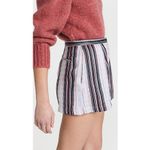 IRO  Tolie Pleat Front Short‎ Stripe High-Waist Shorts Photo 4