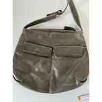 Stone Mountain  womens leather shoulder bag purse dark turqoise green Photo 3
