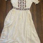 Stevie Hender  Cream and Purple Ruffled Tiered Sundress Photo 0