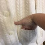 Kenar  Angora Cardigan Sweater Small Ivory Photo 2