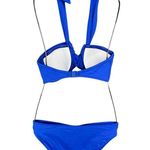 Seafolly Bikini Swimsuit US 4 Blue Halter Bandeau Twisted Hipster Bottom 2 Piece Photo 6