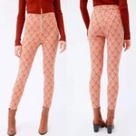 Urban Outfitters Susie Jacquard High Waisted Zip Front Pants Hi-Rise Size 4 EUC Photo 1