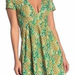 Show Me Your Mumu Ibiza Dress Pineapple Print Green Size Small S EUC Photo 0