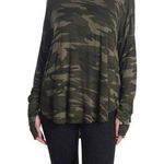 Sweet Romeo  Womens Camo Thumbhole Long Sleeve Stretch Jersey Top Photo 0