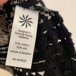 Athleta  Bandana Coast to Coast swim Cover Up woman size MEDIUM black tanish gray Photo 6