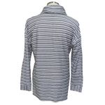 Talbots  Petite Turtleneck Shirt Striped Black and White long sleeve large petite Photo 3