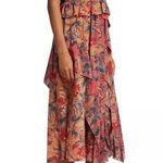 Ulla Johnson ππ Renata Floral Ruffle Silk Dress ~ Coral Bloom Print 4 NWT Photo 4