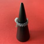 Bomb Party RBP5905 “Unspoken Dreams” Cubic Zirconia on Rhodium Size 7 Ring NWT Blue Photo 1