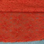 BRITTANY BLACK brocade floral embroidered short sleeve pullover orange size 3XL Photo 4