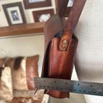 None Vintage Brown structured Leather Bag crossbody or shoulder Photo 13