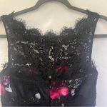 White House | Black Market  Dress Floral Lace Black Gray Pink Sleeveless Size 0 Photo 4