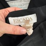 Escada Pure New Wool Black Trouser Pants Photo 1