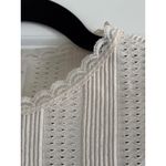 SOCIAL REVIVAL Cream Lace Trim Long Sleeve Fitted Cropped Top Size L Photo 2