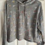 Friends Pullover Cropped Hoodie Sweatshirt Women’s‎ Size Small Lightweight Gray Photo 0