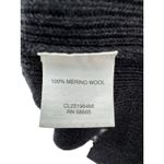 Classiques Entier 100% Merino Wool Cable Knit Cowl Neck Sweater Dress M Gray Photo 3