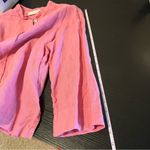 Bryn Walker  Pink Linen Button Down Top Medium Photo 13
