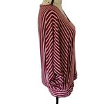 cha cha vente  red white striped batwing casual top‎ Photo 2