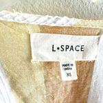 l*space L Pfeiffer Wrap Dress Golden Days Stripe Metallic Size XS Photo 3