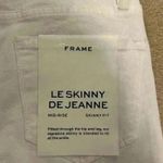 frame denim  Le Skinny de Jeanne white NWT 24 Photo 5