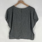 Lululemon Heather Gray Gathered V-Neck Boxy Crop Dolman Sleeve Women's Top Photo 7