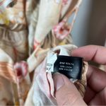 Boston Proper  Sz M Ipanema Orchids Print Linen Blend Tunic Top Tropical Photo 6