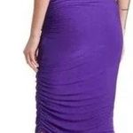 NWOT Misha Collection Keoni off the shoulder ruched midi purple dress sz L Size L Photo 1