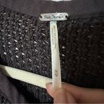 Free People  Women’s Sz M Femme Fatale Brown Moto Knit Full Zip Cardigan Jacket Photo 8