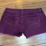 Aeropostale Blackberry Wine Cut-Off Shorts Photo 5