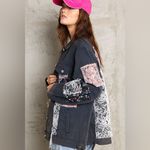 POL  Boho Patches Oversized Denim Jacket Photo 2