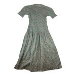 Daughters of India women's XS extra small prairie sage Green Puff Sleeve dress Photo 2