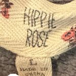 Hippie Rose Grey Sweat Shirt Size Large Photo 4