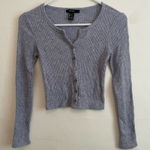 Forever 21  Cozy Knit Henley Long Sleeve Shirt Photo 3