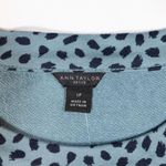 Ann Taylor NEW  Cotton Terrycloth Lined Ruffle Spotted Printed Pullover Dress L Photo 1