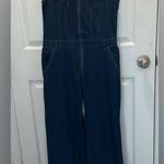 Bebe Women’s Denim The Feminine Utility Jumpsuit Photo 0