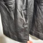 VTG Cabelas Leather Jacket Womens M Black Genuine Leather Blazer Coat SEE Size M Photo 4