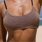 Cupshe Rib Scoop Neck Top & Hipster Bikini Set Mineral Wash M NWT IN PACKAGE Photo 3