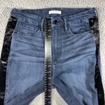 Good American Jeans Women 12/31 Good Waist Crop Velvet Side Stripe Stretch Photo 3