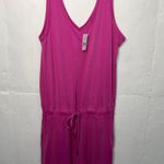 Lou & grey NEW  Pink Sleeveless Jumpsuit with V-Neckline Size Small Photo 0