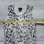Sutton Studio Cashmere Sleeveless Sweater Shell | Animal Print Sweater Shell Black Photo 8