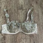 I.D. Sarrieri Women's Tan Lace Silk Balconette Bra Size 34D Photo 0