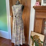 Nanette Lepore Peep Cinch Waist Floral Maxi Dress - Size 6 Photo 2