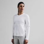 Nobull NWT Women’s Twill Zip Up Jacket - White Photo 2