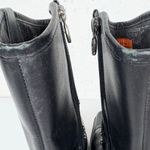 Harley Davidson Vintage Square Toe Harness Boots Cuban Heel Black Logo Size 8 Photo 9