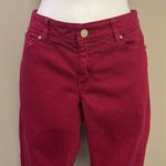 White House | Black Market Maroon Slim Leg Blanc Jeans- 4R Photo 4