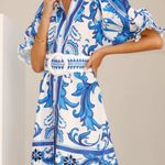 Billy J Women's XS Blue and White Hannah Midi Dress Photo 0