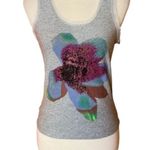 True Meaning NWT Lace Trimmed artsy flower Tank Top Photo 0