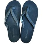 Columbia  Women Leather Top Flip Flops Black Size 6 Photo 0