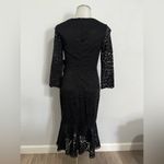 Lulus Lulu’s Make Time For Me Black Lace Midi Dress Size Small Photo 4