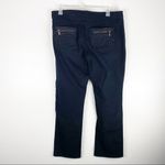 Massini Black High-Rise Back Zipper Pockets Jeans, Size 16 Photo 1